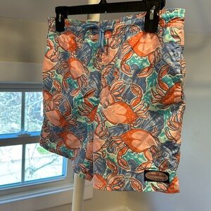 Vineyard Vines Men’s Crab Shell Chappy Swim Trunks Shorts Size S